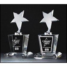 Constellation Series Chrome Star on Crystal Base